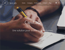 Tablet Screenshot of clevlab.com